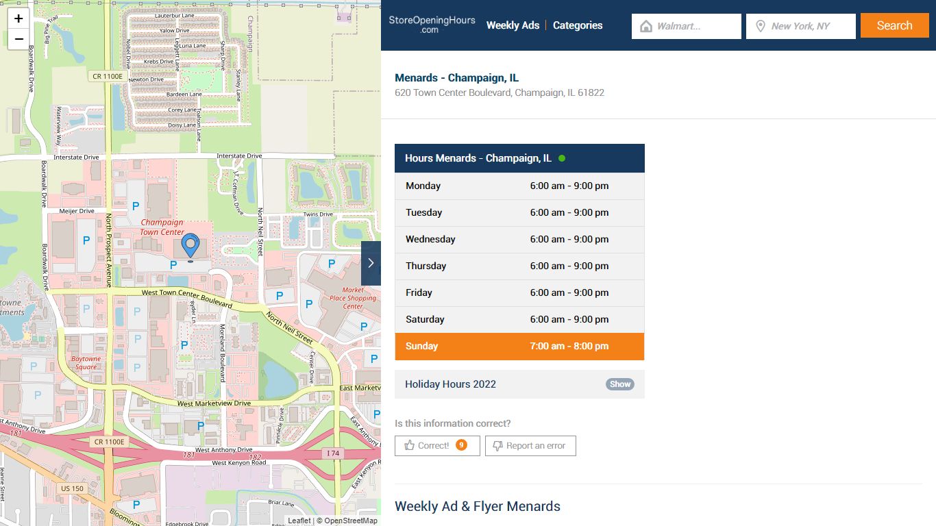 Menards - Champaign, IL - Hours & Weekly Ad